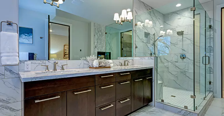 Partial Bathroom Reconstruction in Burlington