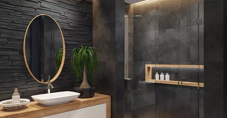 Bathroom Floor Tile Remodel in Burlington