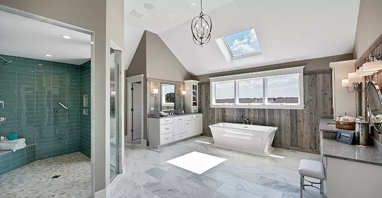 Guest Bathroom Flooring Remodel in Burlington